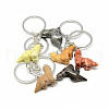 Synthetic & Natural Gemstone Keychain KEYC-S253-01-3