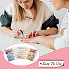  5 Bags 5 Styles Plastic Nail Art Glitter Sequins MRMJ-TA0001-32-14