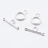 925 Sterling Silver Toggle Clasps STER-K167-078S-2