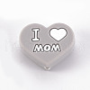 Mother's Day Food Grade Eco-Friendly Silicone Focal Beads SIL-N002-10I-2