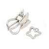Brass Micro Pave Clear Cubic Zirconia Box Clasps KK-Z078-36P-2
