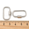 304 Stainless Steel Screw Carabiner Lock Charms STAS-C092-05H-P-3