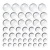 80Pcs 4 Size Transparent Glass Cabochons GGLA-ZZ0001-03-1