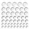 80Pcs 4 Size Transparent Glass Cabochons GGLA-ZZ0001-03-1