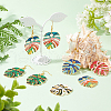   DIY Leaf Drop Earring Making Kit DIY-PH0006-38-4