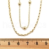 Brass Double Layer Necklaces NJEW-D302-54G-5