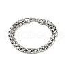 201 Stainless Steel Cuba Style Chian Bracelet for Men BJEW-B138-06P-04-4