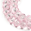 Transparent Baking Paint Glass Beads Strands X1-DGLA-A034-T6mm-D04-3