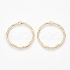 Brass Open Back Bezel Pendants KK-S350-403A-1