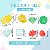   160Pcs 4 Style Transparent Acrylic Beads OACR-PH0004-21-2