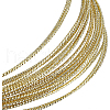 Textured Round Brass Wire CWIR-WH0009-05LG-1