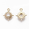 Brass Micro Pave Cubic Zirconia Charms X-KK-S359-050-RS-2