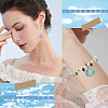 SUNNYCLUE 32Pcs 4 Colors Gradient Color Transparent Resin Pendants RESI-SC0003-31-5