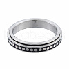 201 Stainless Steel Flat Round Rotating Ring RJEW-N043-27-2