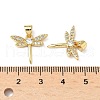 Brass Micro Pave Cubic Zirconia Pendants KK-Q068-55G-3