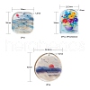 8Pcs 4 Style Landscape Design Series Acrylic Pendants X1-KY-LS0001-27-3