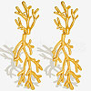 304 Stainless Steel Hip-hop Branch Stud Earrings CQ4800-2-2