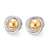 304 Stainless Steel Stud Earrings EJEW-N059-18GP-1