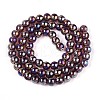 Electroplate Transparent Glass Beads Strands GLAA-T032-T6mm-AB19-2