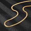 PVD Vacuum Plating 304 Stainless Steel Snake Chains Necklaces NJEW-O058-29G-2