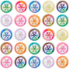 SUNNYCLUE 50Pcs UV Plating Opeque Acrylic Beads MACR-SC0001-51B-1