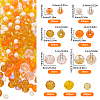 SUNNYCLUE Electroplate & Baking Painted Imitation Jade Glass Beads EGLA-SC0001-27D-2