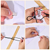 CHGCRAFT Polyester & Iron Cross Stitch Side Clips FIND-CA0009-56-3