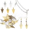 CHGCRAFT 100Pcs 5 Colors Alloy Pendants FIND-CA0005-26-1