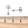 304 Stainless Steel Stud Earrings for Women EJEW-E603-06B-P-2