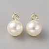 ABS Plastic Imitation Pearl Pendants KY-WH0038-05C-KCG-1