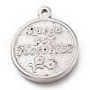Non-Tarnish 304 Stainless Steel Pendants STAS-Z017-05P-2