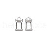 Non-Tarnish 304 Stainless Steel Pendant Rhinestone Settings STAS-N097-142P-1