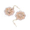 Ion Plating(IP) 316 Stainless Steel Dangle Earrings STAS-U017-05G-03-2
