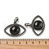 Natural Obsidian Pendants G-G147-07AS-02-3