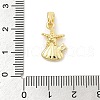 Rack Plating Leaf Brass Pendants KK-S407-08G-3
