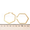 201 Stainless Steel Angular Hoop Earrings EJEW-F205-13G-A-3
