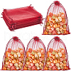 SOFPLATE 50pcs Large Organza Pouches Portable Shoes Bag Travel Storage Drawstring Bags OP-SP0001-03C-04-1