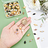   100Pcs 5 Style Natural Stone Connector Charms G-PH0001-83-6