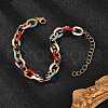 304 Stainless Steel Cable Chains Bracelets BJEW-P351-03G-2