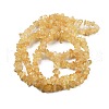 Natural Citrine Beads Strands G-O049-B-29A-5