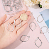 CHGCRAFT 20Pcs Alloy Open Back Bezel Pendants FIND-CA0008-78-3