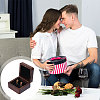 Wooden Jewelry Cufflinks Storage Magnetic Gift Case CON-WH0095-78B-7