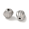Non-Tarnish 304 Stainless Steel Corrugated Beads STAS-I203-30P-2