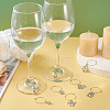 48Pcs 24 Style 12 Constellations Alloy Wine Glass Charms with Rhinestone AJEW-TAC00002-18