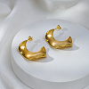 Stylish Stainless Steel Nuggets Stud Earrings NX6742-4