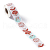 4 Patterns Christmas Round Dot Self Adhesive Paper Stickers Roll DIY-A042-03A-3