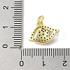 Brass Micro Pave Cubic Zirconia Charms KK-M283-15E-02-3