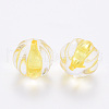 Transparent Acrylic Beads TACR-S154-19A-81-2