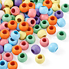 Craftdady 120Pcs 6 Colors Theaceae Wood Bead WOOD-CD0001-07-3