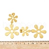 304 Stainless Steel Dangle Stud Earrings for Women EJEW-K268-12D-G-5